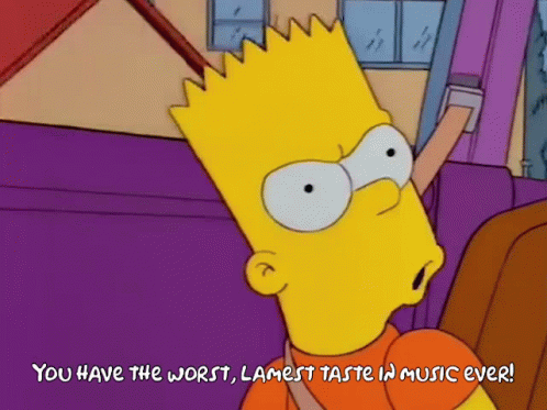 Homer Simpson The Worst Music Taste GIF