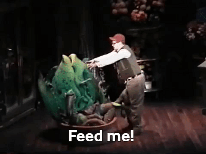 Theater Play Audrey Plant Feed Me Seymour GIF