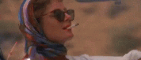 Thelma And Louise Smoking GIF