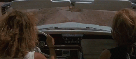 Thelma And Louise Holding Hands GIF