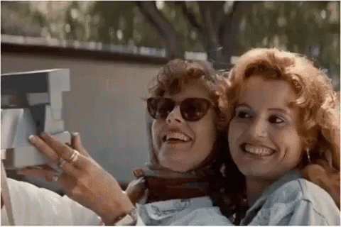 Thelma And Louise Picture Taking GIF