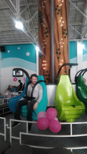 Theme Park Small Drop Tower GIF