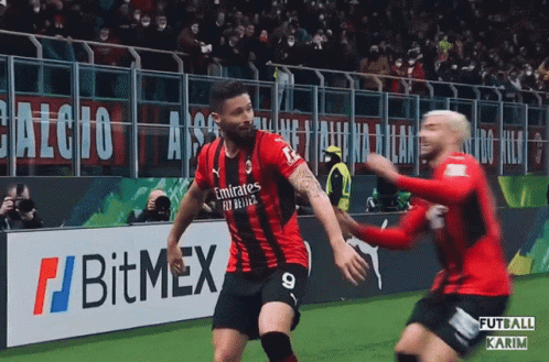 Theo Hernandez And His Teammate GIF