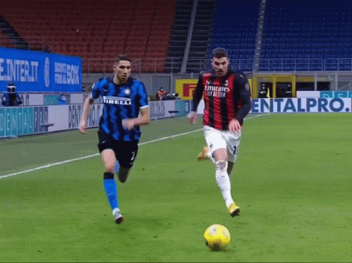 Theo Hernandez Hard Hit GIF