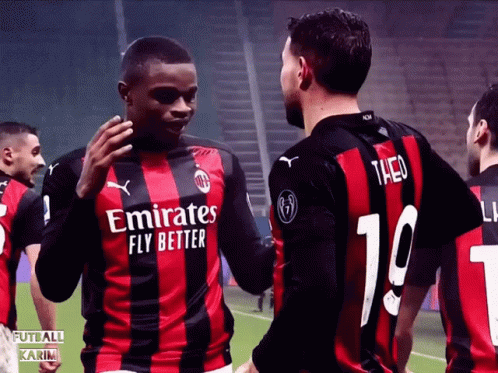 Theo Hernandez Hug His Teammate GIF