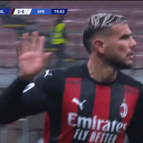 Theo Hernandez Knee Slide Celebration GIF