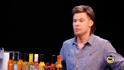 Theo Von Spreading And Shaking His Arms GIF