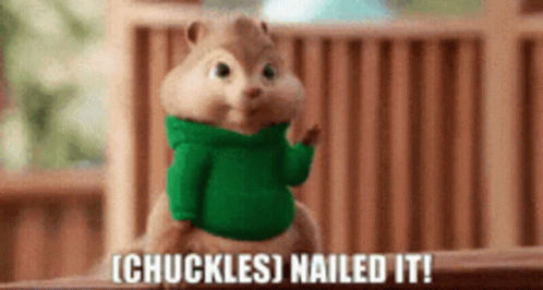 Theodore Chipmunks Nailed It GIF