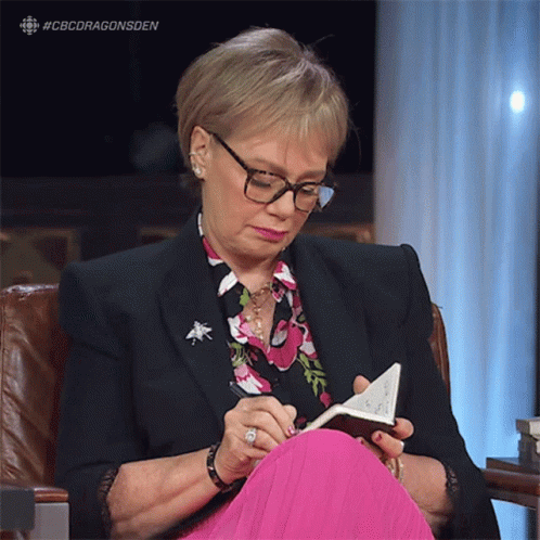 Therapist Writing Notes On Notebook GIF