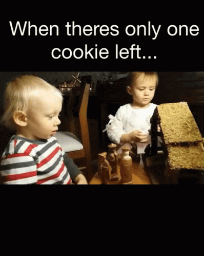 There Can Be Only One Cookie Left GIF