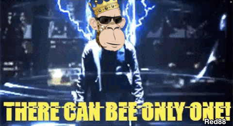 There Can Be Only One Monkey Head Boris GIF