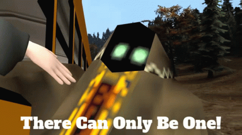 There Can Be Only One Smg4 Bob GIF