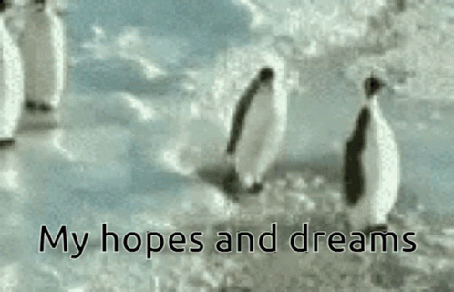 There Goes My Hero Penguins GIF
