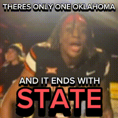 There Is Only One Oklahoma State Poster GIF