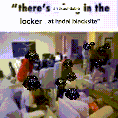 There 'S An Expandable In The Locker At Hadal Blacksite " GIF