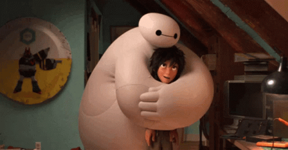 There There Baymax Hugging Hero Hamada GIF