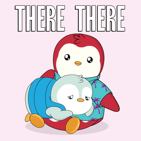 There There Pudgy Penguin Comforting Baby GIF