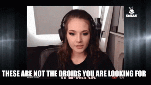 These Are Not The Droids You're Looking For Parody GIF