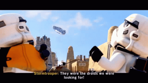 These Are Not The Droids You're Looking For Storm Troopers GIF