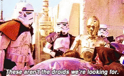 These Are Not The Droids You're Looking For Stormtroopers GIF