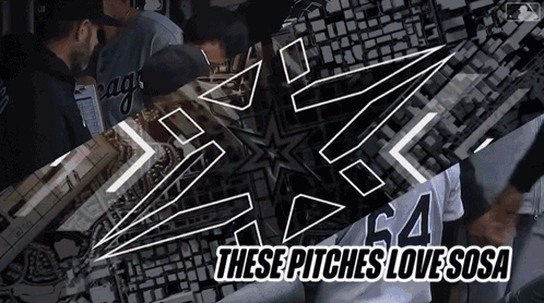 These Pitches Love Sosa Black and White Poster