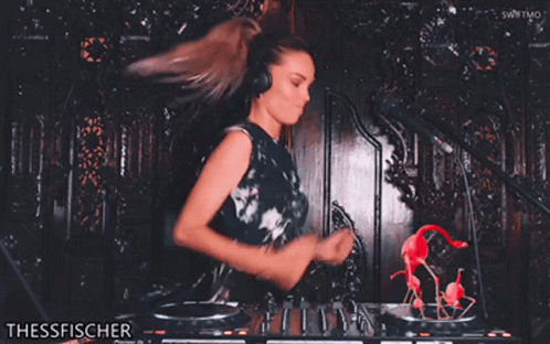 Thessfischer Dancing Running Man In Dj Booth GIF