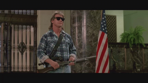 They Live Roddy Piper Bubble Gum Fun GIF