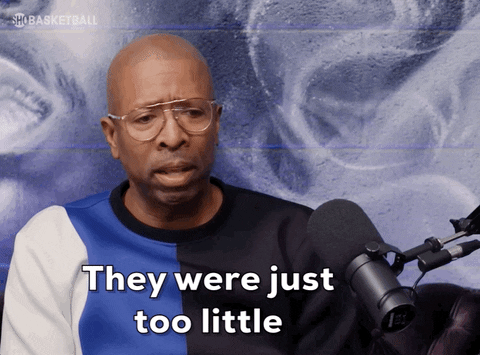They Were Just Too Small Kenny Smith GIF