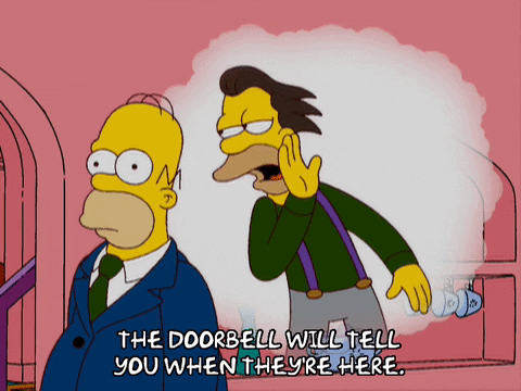 Theyre Here Homer Simpson GIF