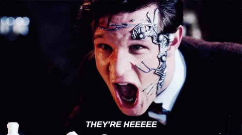 Theyre Here Matt Smith Nightmare In Silver GIF