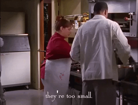 Theyre Too Small Gilmore Girls Sookie St James GIF
