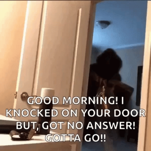 Thief Rushes Snatching Things Through Door GIF