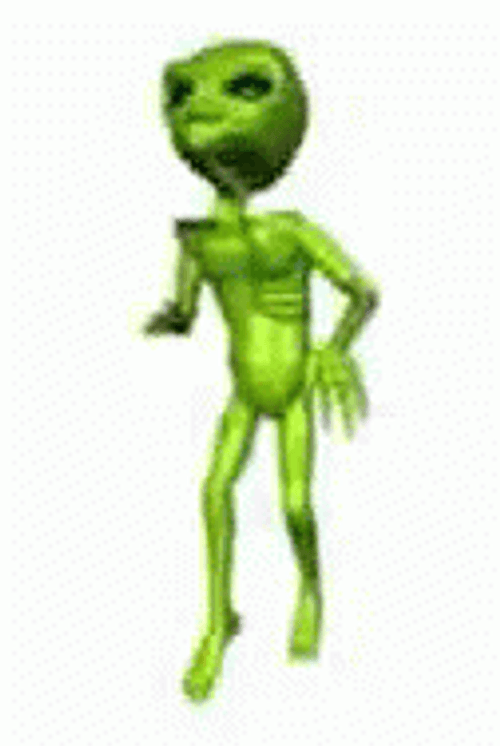 Thin Body Dancing Alien GIF