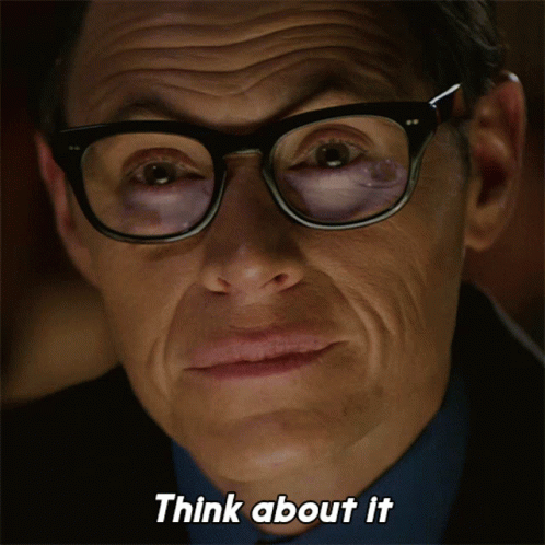 Think About It Charlie Bluhdorn GIF