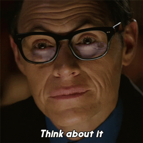 Think About It Charlie Bluhdorn GIF