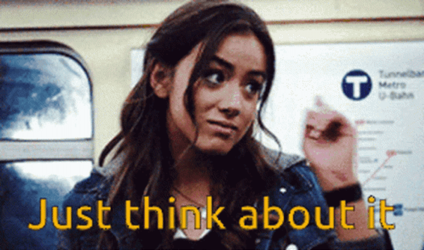 Think About It Chloe Bennet GIF