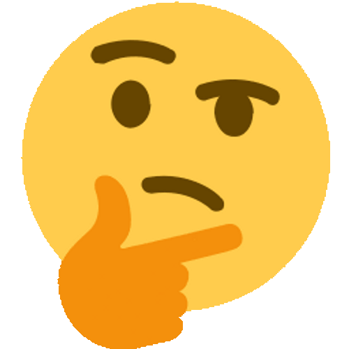 Thinking Emoji Distorted Transition GIF
