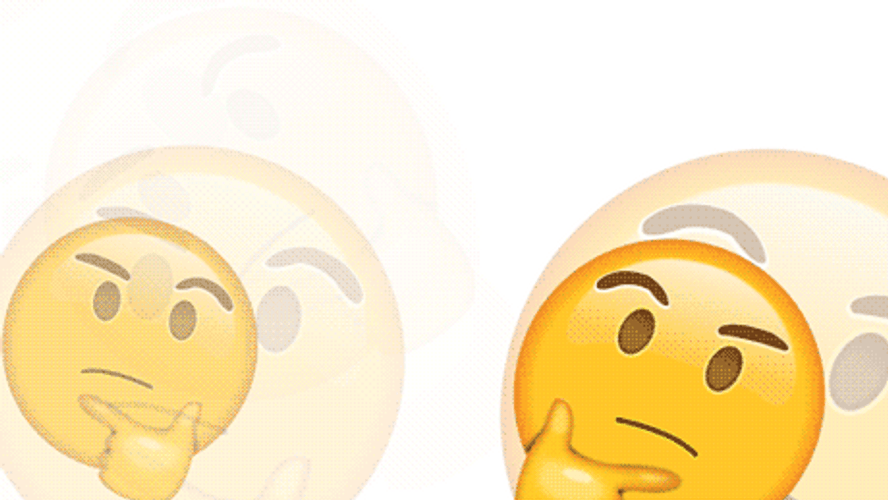 Thinking Emoji Fading Transition GIF