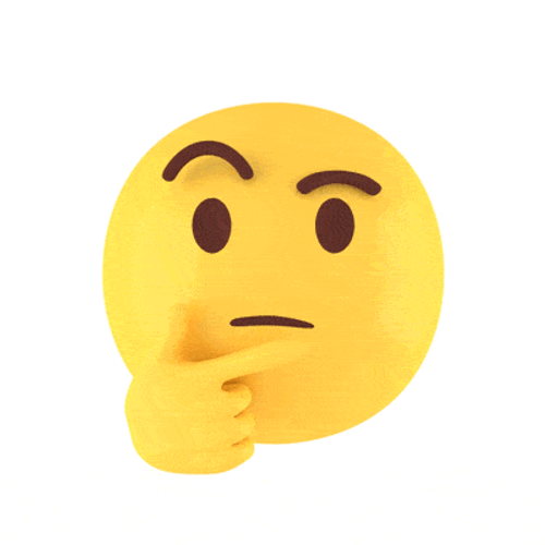 Thinking Face Emoji GIF