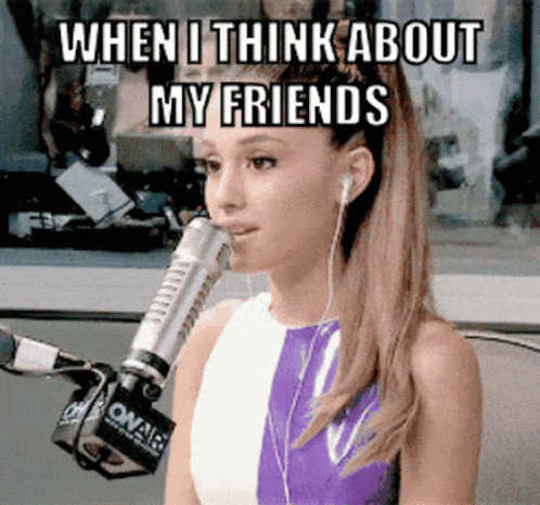 Thinking Meme Ariana Thinking Her Friends GIF