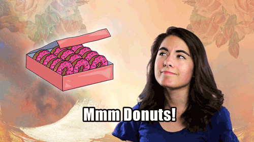 Thinking Of What Donuts She Wants GIF