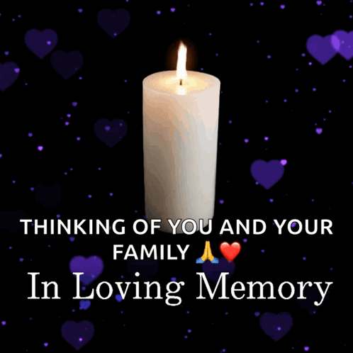 Thinking Of You Family Candle GIF