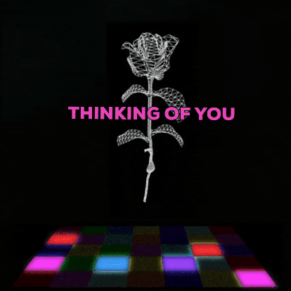 Thinking Of You Geometric Rose GIF
