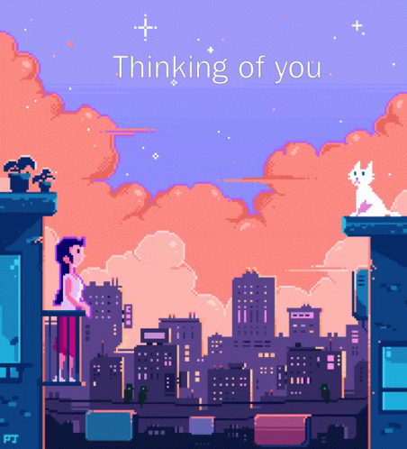 Thinking Of You Pixel GIF