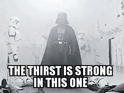 Thirsty Darth Vader Star Wars Meme GIF