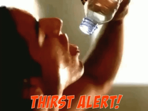 Thirsty Alert Drinking On Empty Bottle GIF