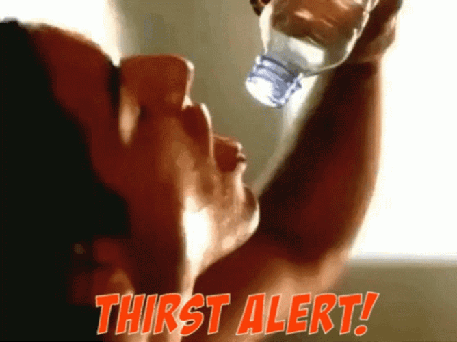 Thirsty Alert Drinking On Empty Bottle GIF