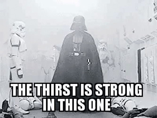 Thirsty Darth Vader Star Wars Meme GIF