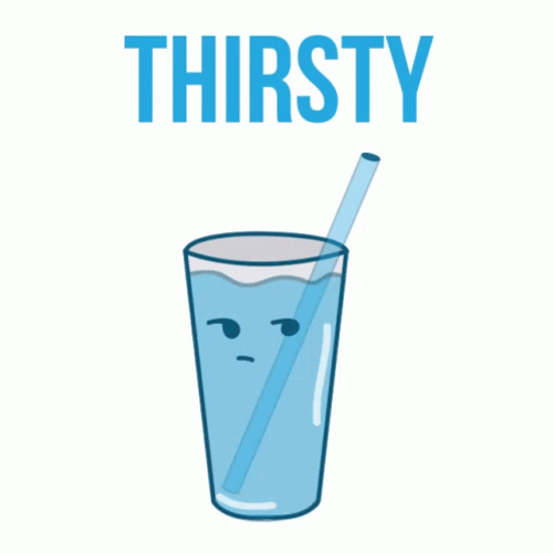 Thirsty Draining Water Animation GIF