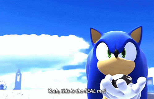 Sonic This Is The Real Me GIF